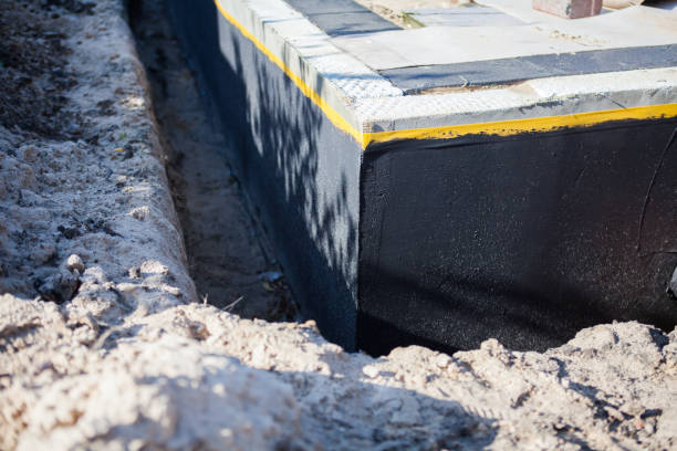 Residential Exterior Waterproofing installation at a Summit, NJ home by SJ Waterproofing Pros