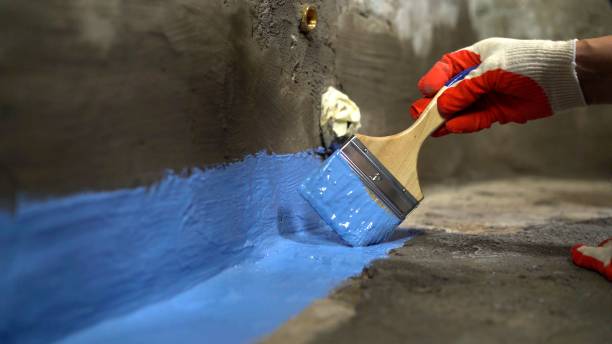 Commercial Exterior Waterproofing project at a Summit, NJ business property by SJ Waterproofing Pros